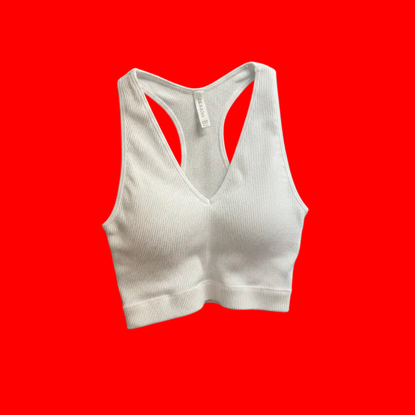 Zenana V -Neck Padded Bralette