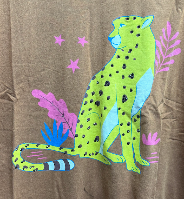 Fantastic Fawn Cougar Tee with Stone Accents