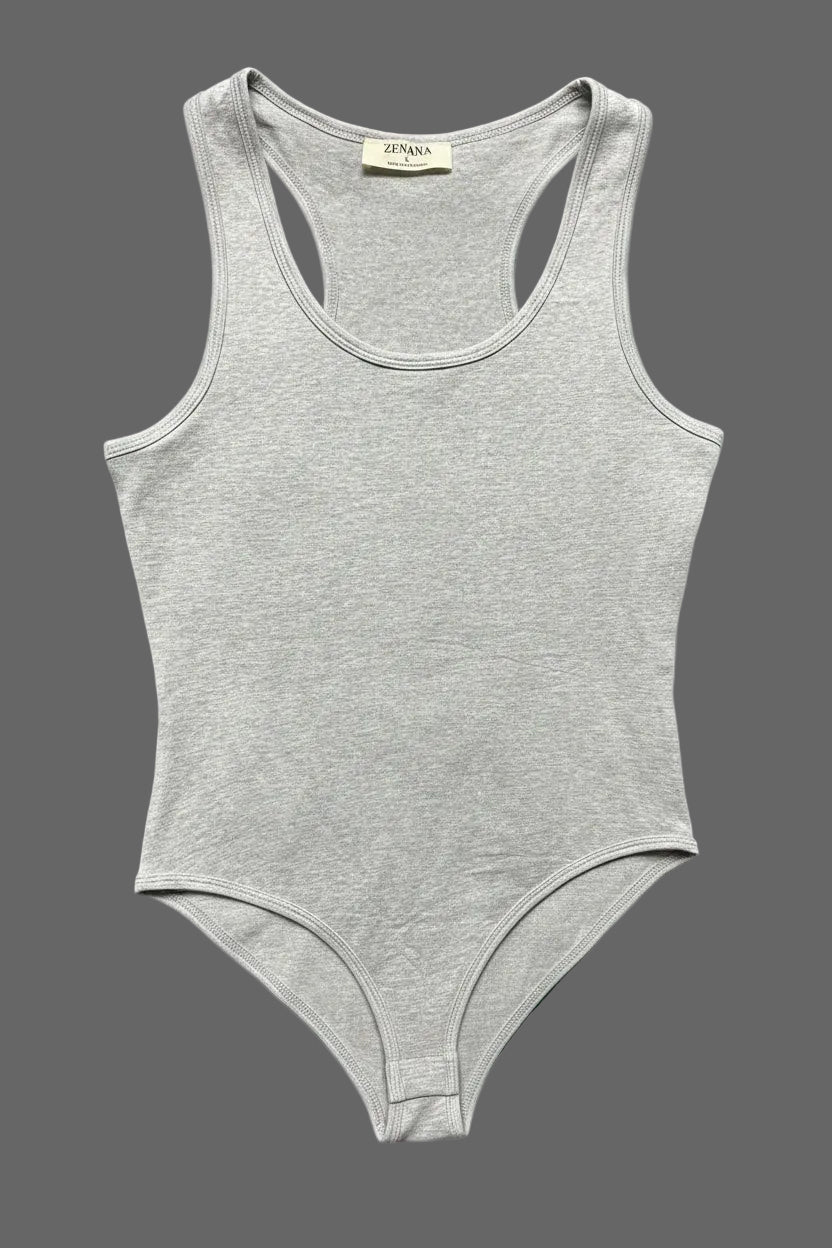 Zenana Racerback Bodysuit