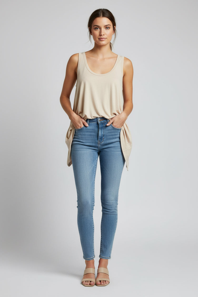 Zenana Flowy Tunic Style Tank - Super Soft!