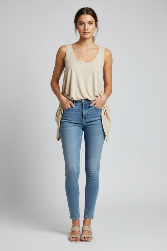 Zenana Flowy Tunic Style Tank - Super Soft!