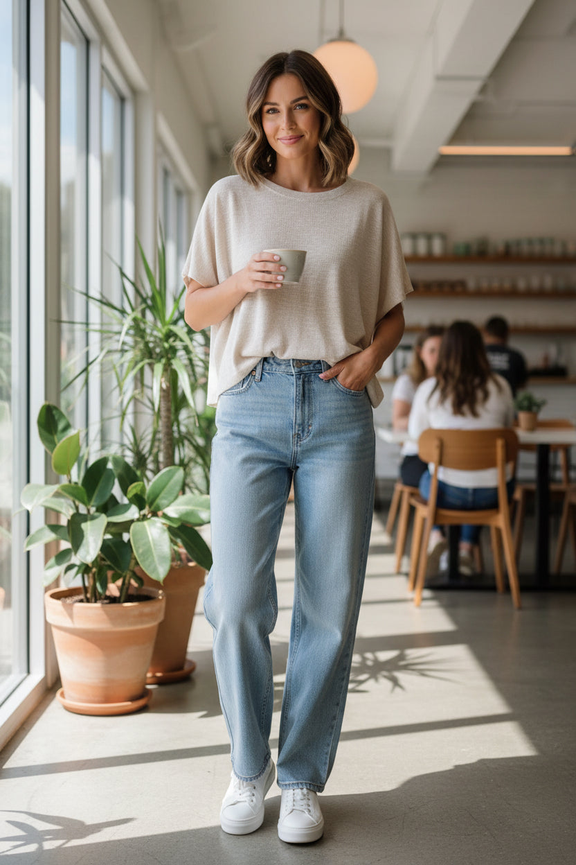 Zenana Slub Box Tee