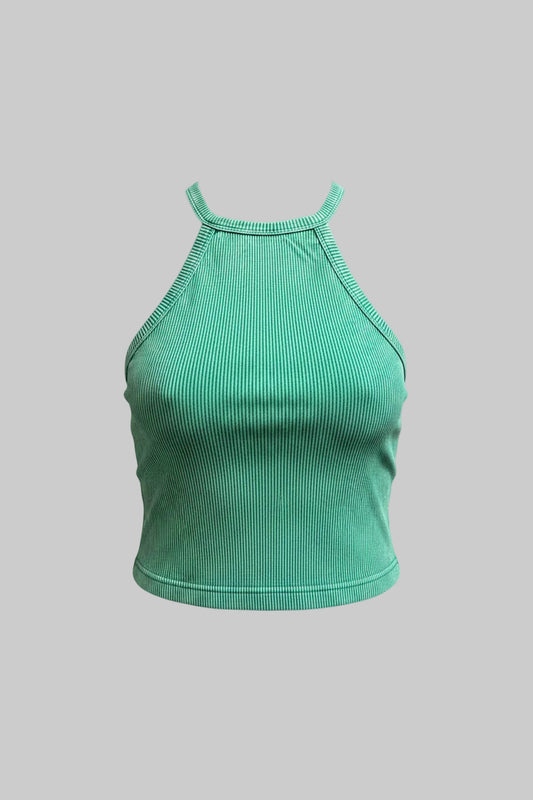 Zenana "Brami" Ribbed Circle Tank