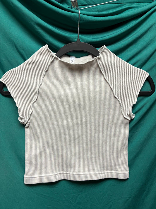 Zenana Cap Sleeve Crop Top