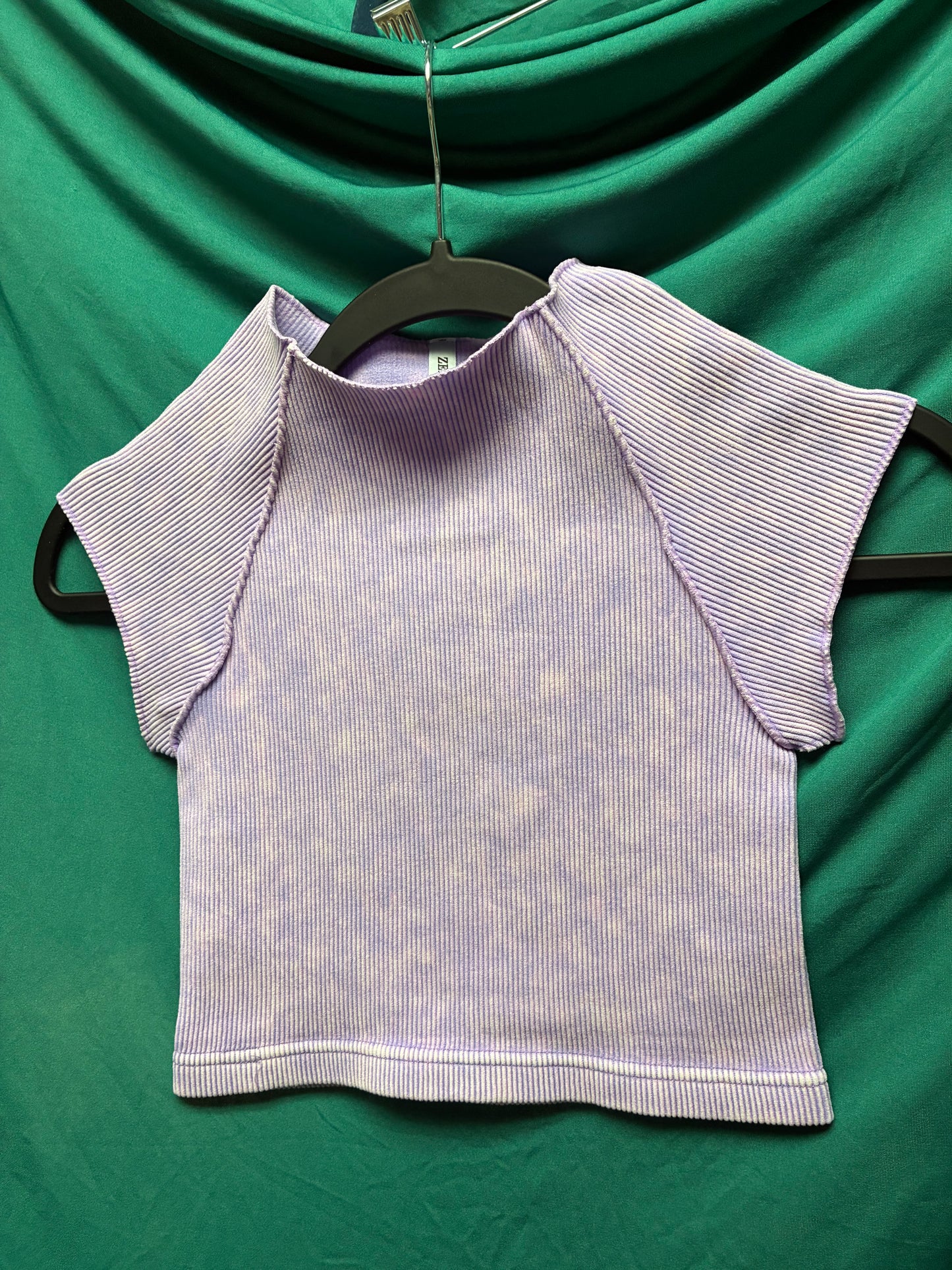 Zenana Cap Sleeve Crop Top