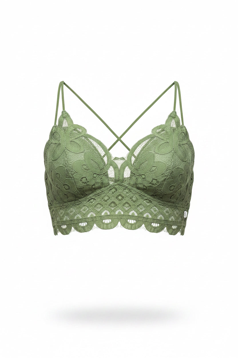 Zenana Plus Size Crochet Bralette