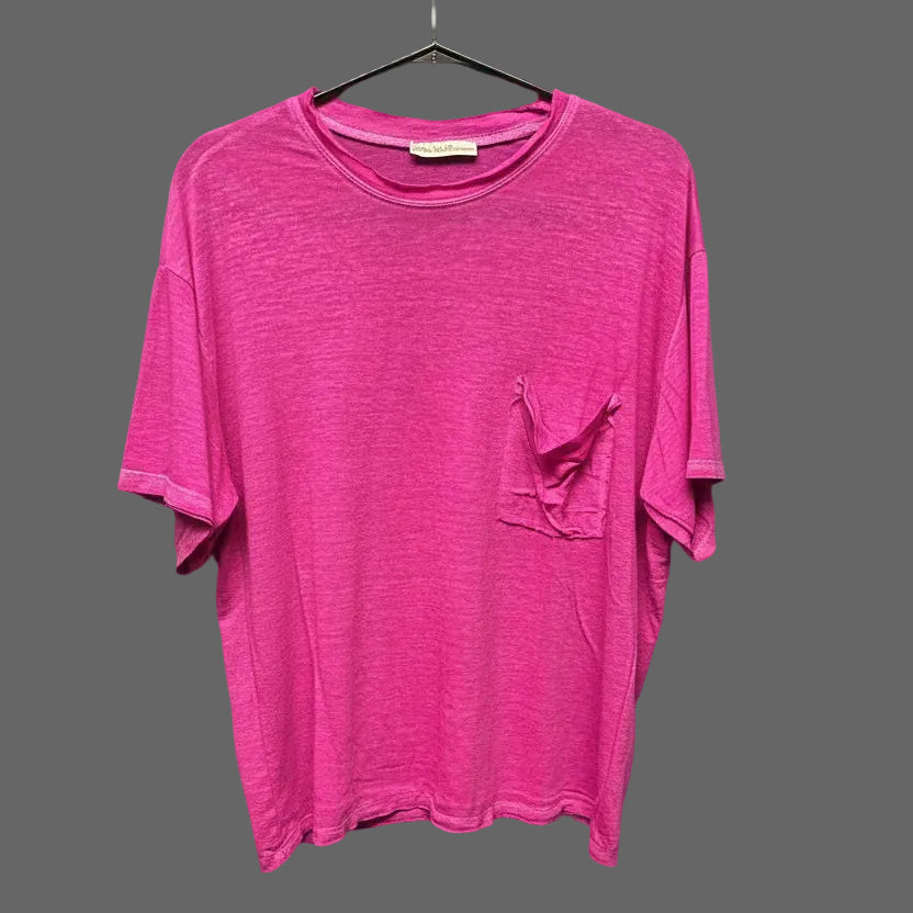 Zenana Oversized Pocket Tee