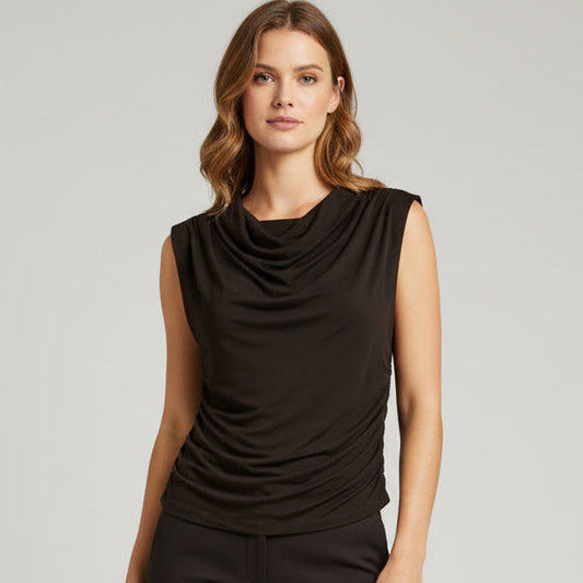 Zenana Double Layer Rouched Tank Top