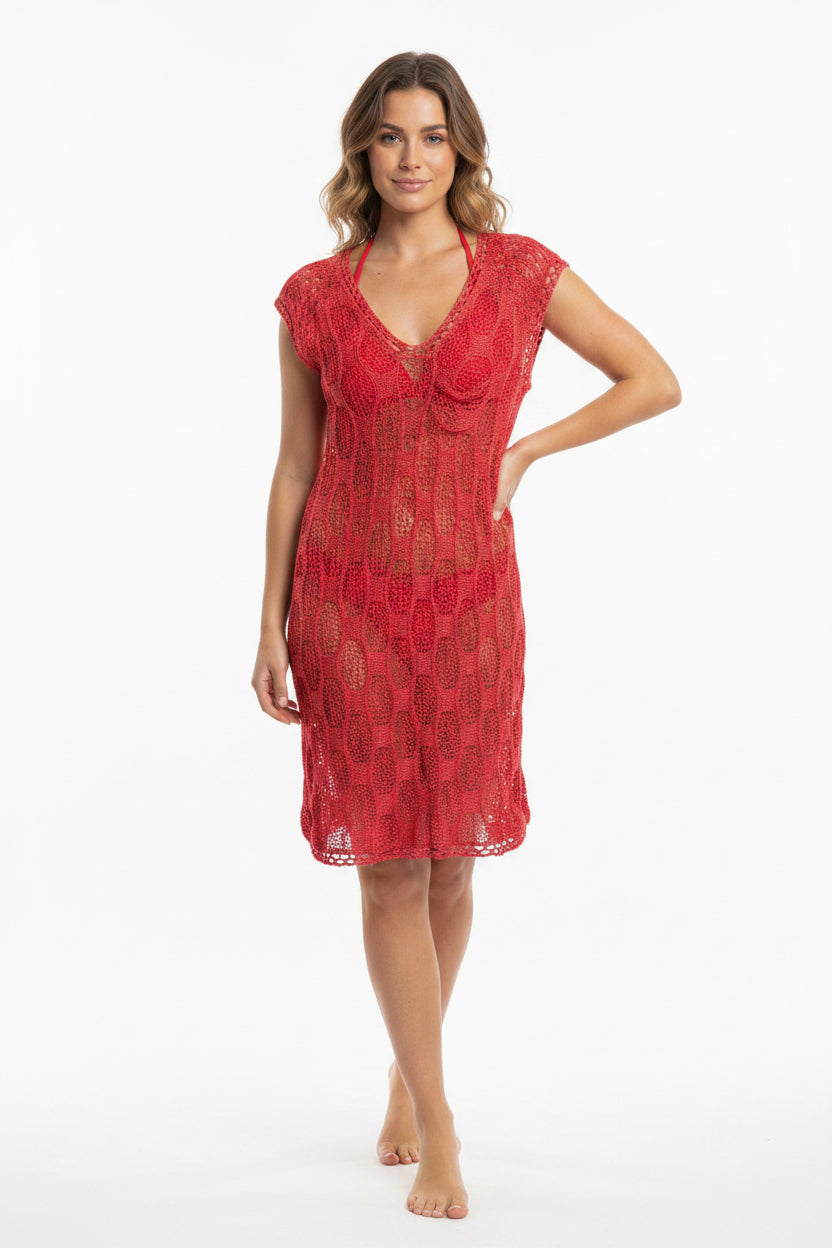 Miss Kelly Crochet Layering Dress or Swimsuit Cover