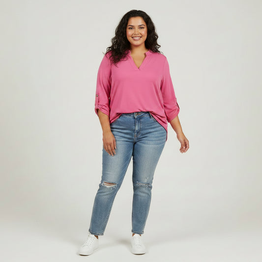 Dear Scarlett 3/4 Sleeve Blouse