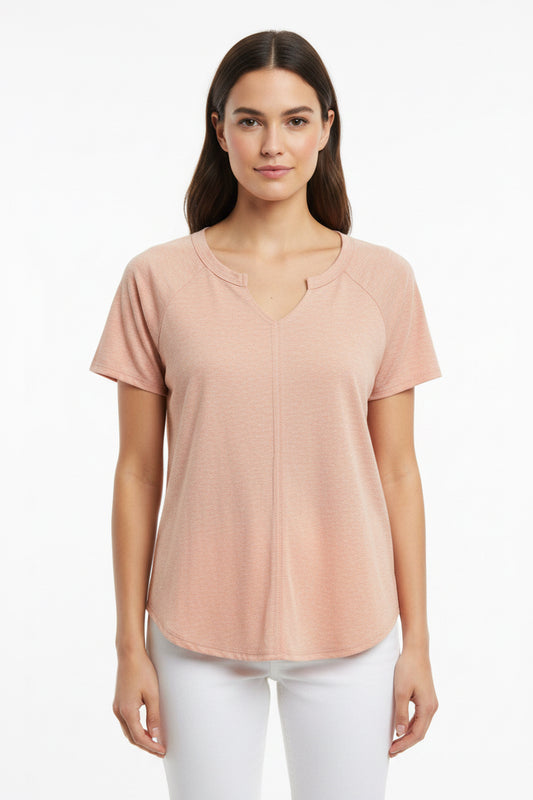 A.gain Soft Peach Tee