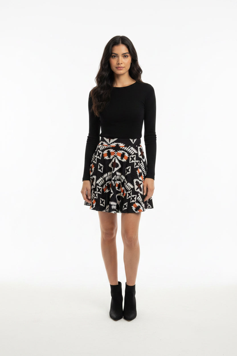 Always Aztec Skater Skirt