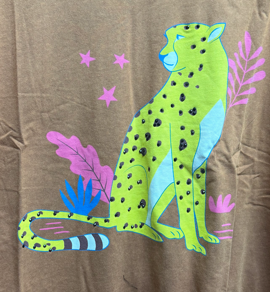Fantastic Fawn Cougar Tee with Stone Accents