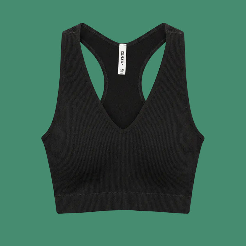 Zenana V -Neck Padded Bralette