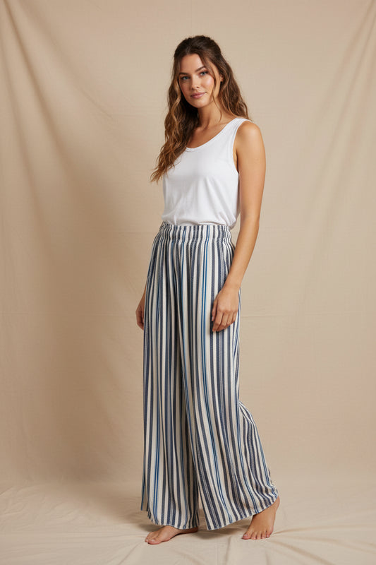 Satin Feel Stripe Pant
