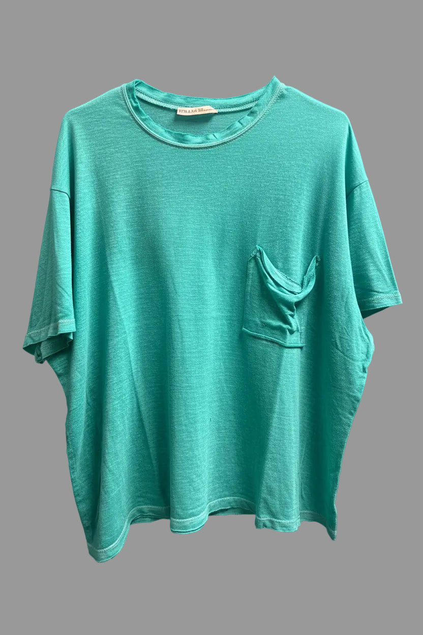 Zenana Oversized Pocket Tee