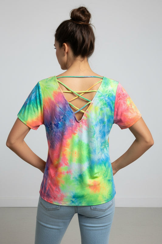 Cy Fashion Tiedye Hi/Low T-shirt