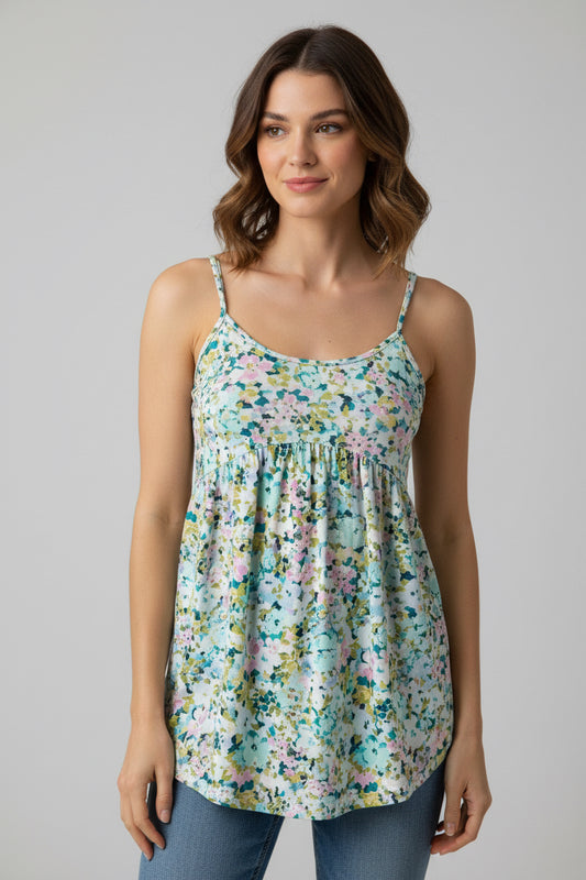 Noflik Floral Tank