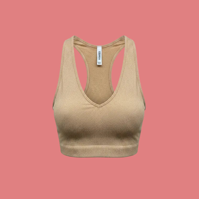 Zenana V -Neck Padded Bralette