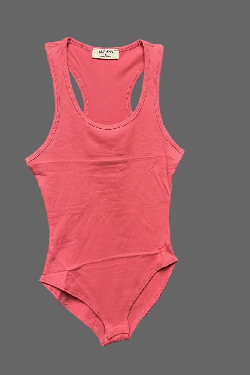 Zenana Racerback Bodysuit